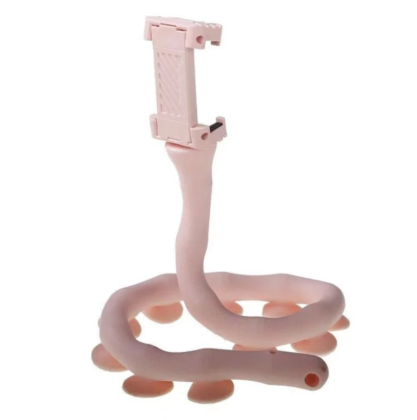 Factory Hot Multifunction Cute Worm Lazy Holder 360 Degree Rotating Suction Cup Mobile Phone Holder Folding Phone Bracket